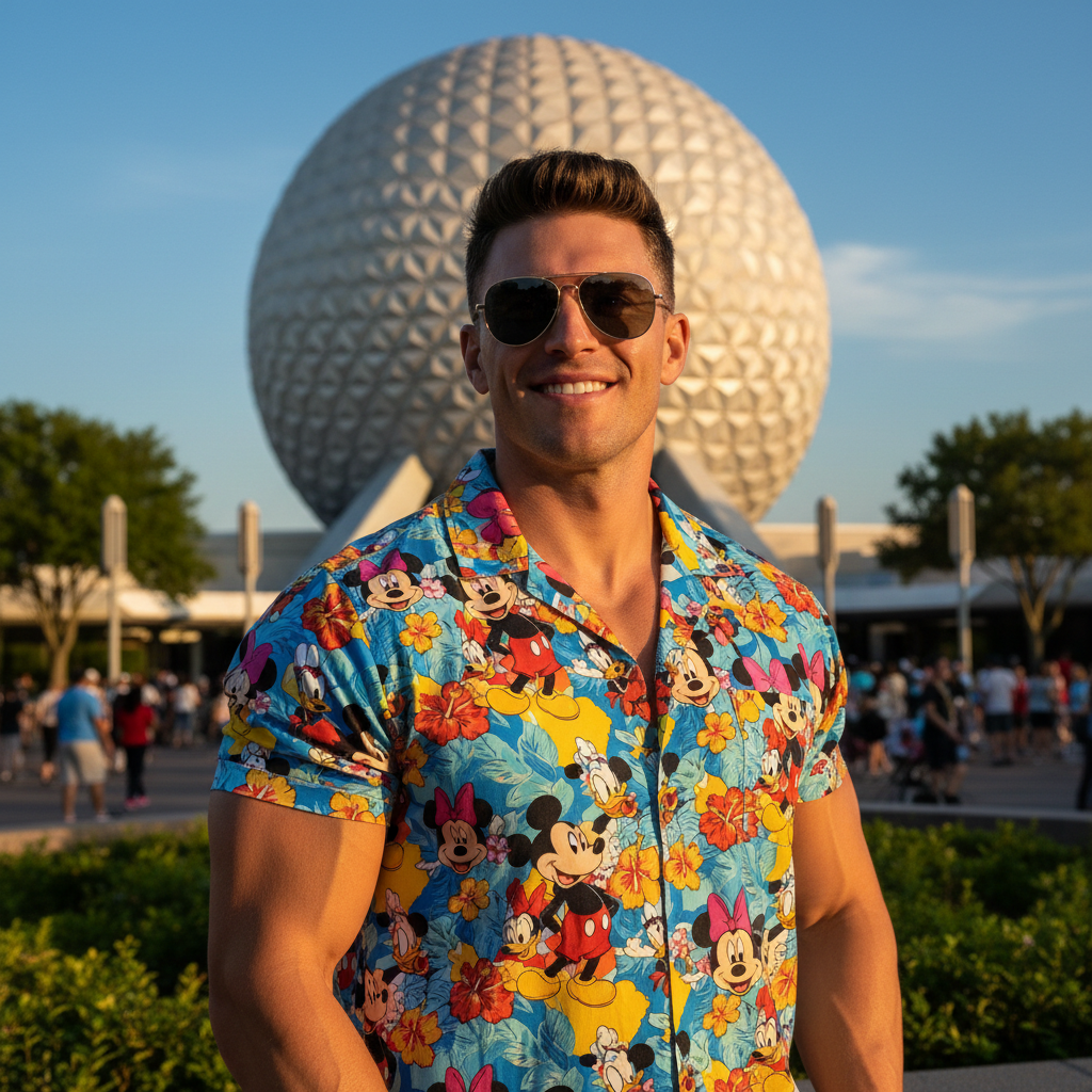 Disney Hawaiian Shirts Splash