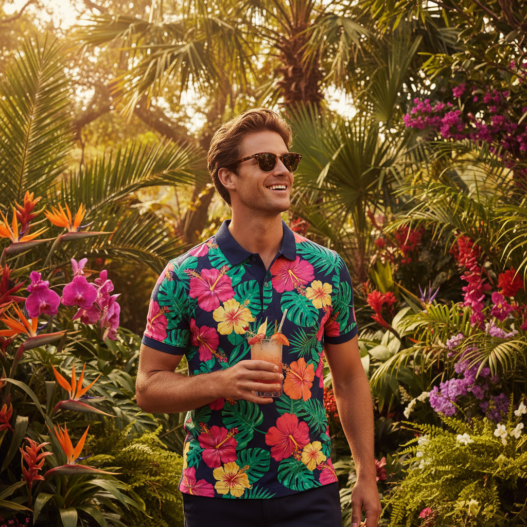 Floral Polo Shirts