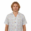 Character Autographs on White Hawaiian Shirt