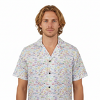 Character Autographs on White Hawaiian Shirt