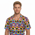 Checkerboard Mickey Hands Hawaiian Shirt