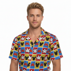 Checkerboard Mickey Hands Hawaiian Shirt