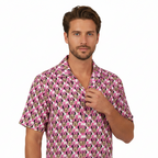 Pink Checkerboard Minnie Hawaiian Shirt