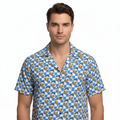 Blue Checkerboard Donald Hawaiian Shirt