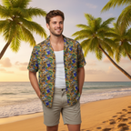 Four Parks Ride Collage Hawaiian Shirt