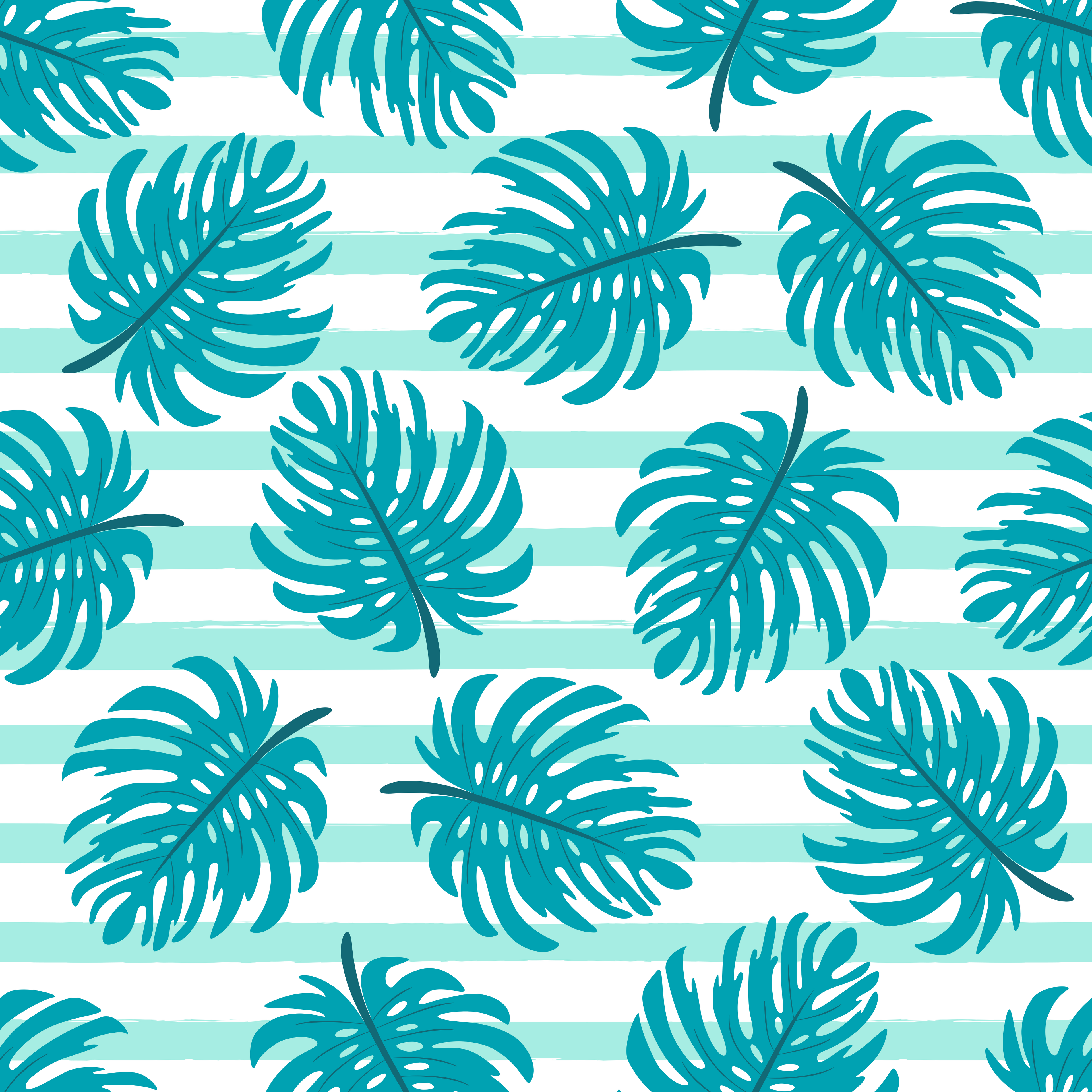 Blue Monstera Floral Weekender Bag