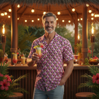 Pink Checkerboard Minnie Hawaiian Shirt