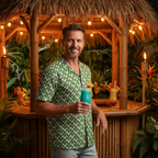 Green Checkerboard Goofy Hawaiian Shirt