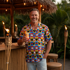 Checkerboard Mickey Hands Hawaiian Shirt