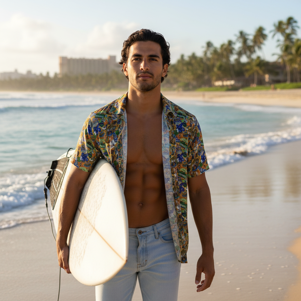 Four Parks Ride Collage Hawaiian Shirt