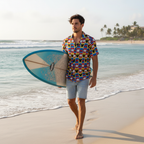 Checkerboard Mickey Hands Hawaiian Shirt