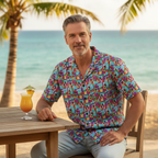 Colorblock Mickey Hawaiian Shirt