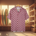 Pink Checkerboard Minnie Hawaiian Shirt