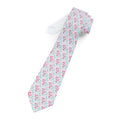 Tropical Flower Hearts Mens Necktie