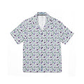 Violet Watercolor Floral Hawaiian Shirt