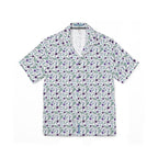 Violet Watercolor Floral Hawaiian Shirt