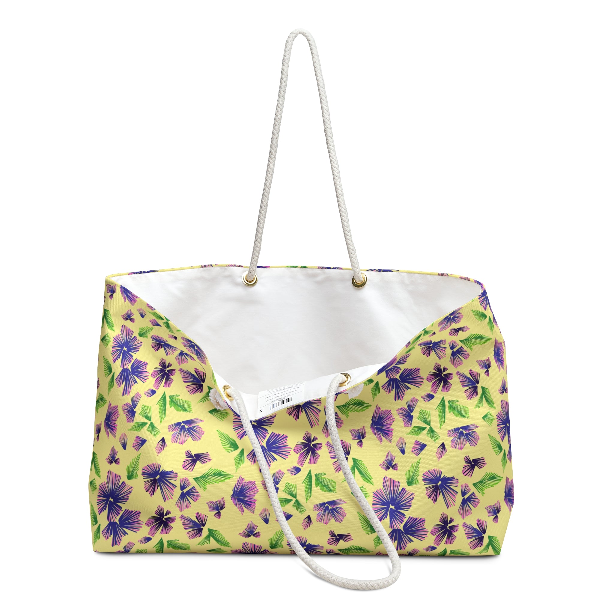 Fanning Purple Flora Weekender Bag