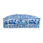 Blue Palm Stripes Weekender Bag