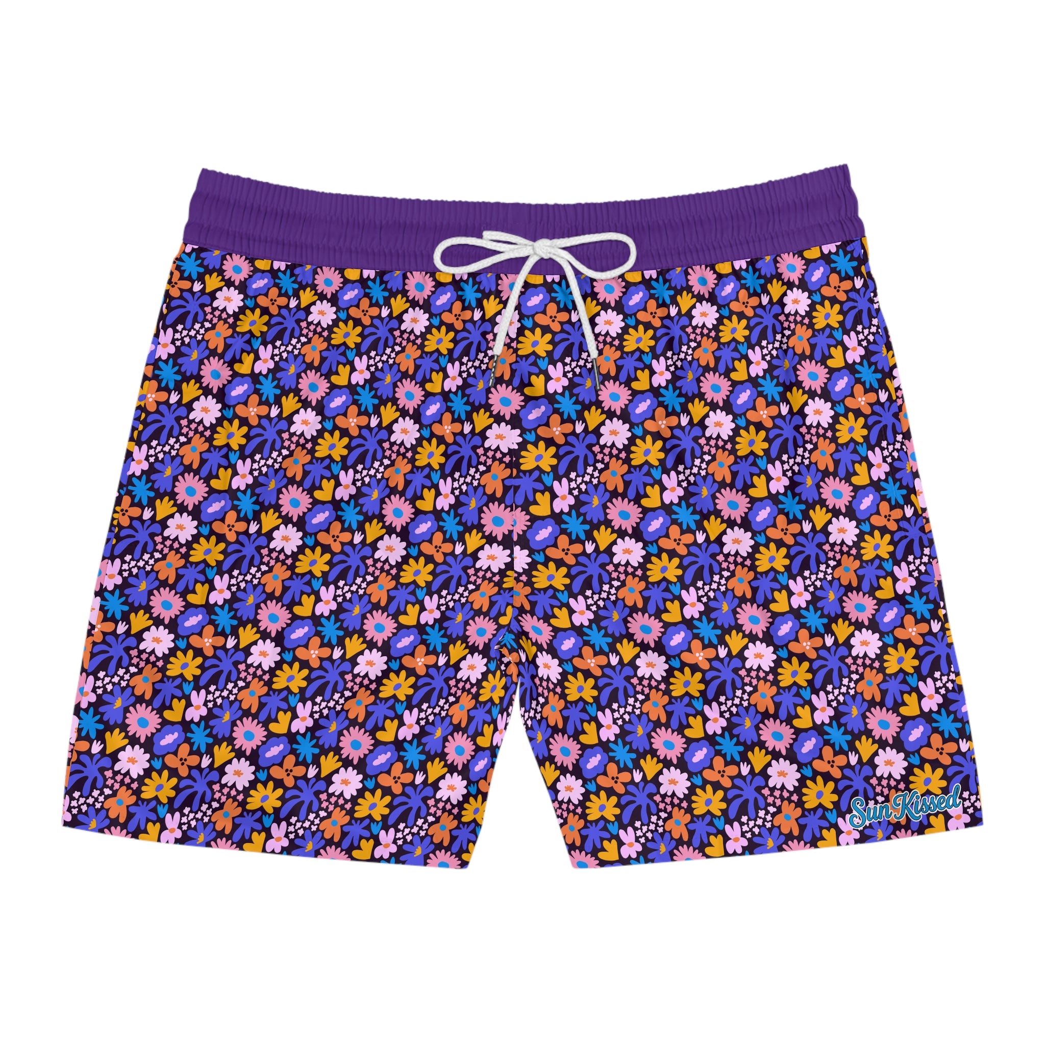 Hand Drawn Meadow Swim Trunks