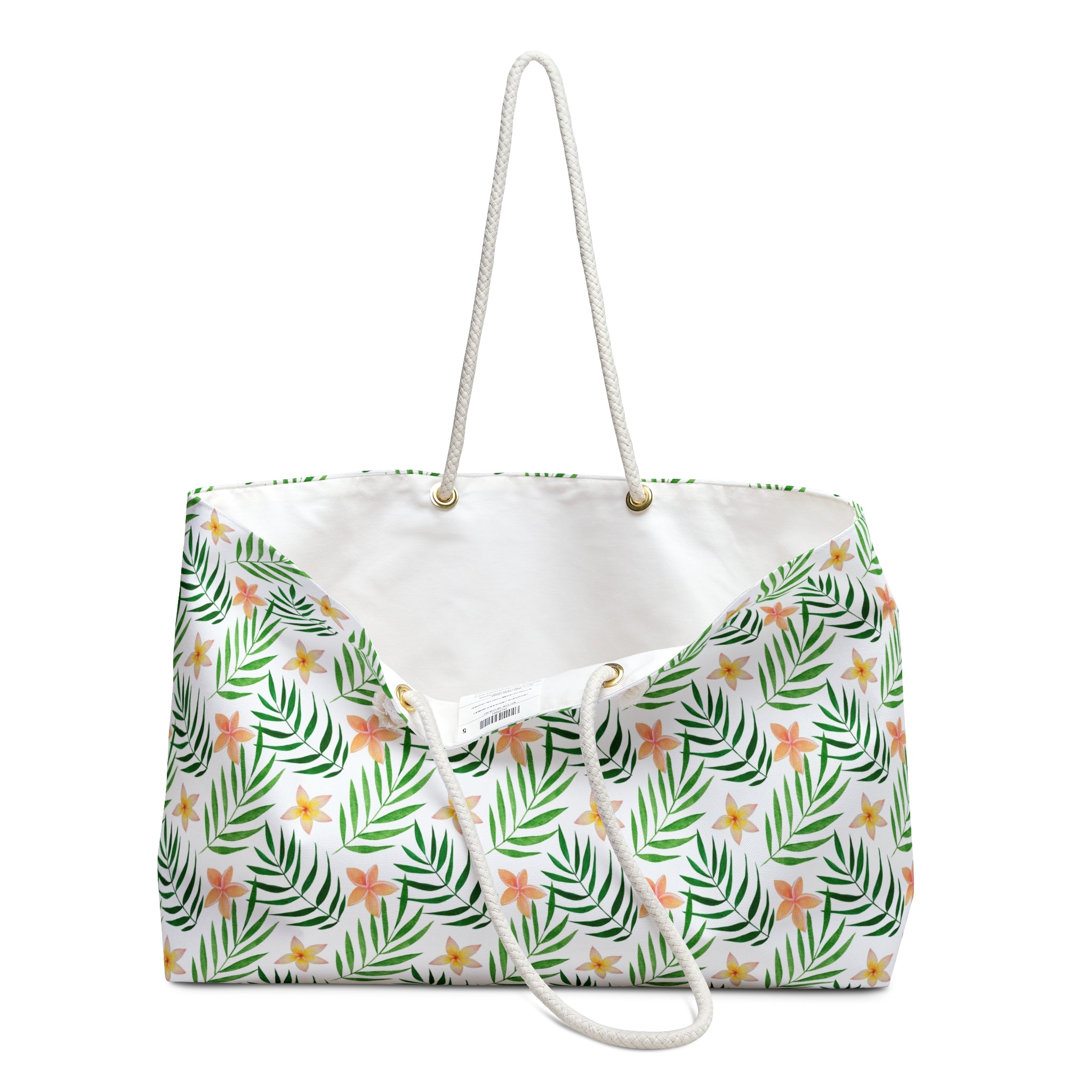 Plumeria Flowers Weekender Bag