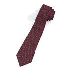 Flying Red Roses Mens Necktie