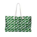 Monstera on Green Weekender Bag
