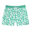 Seafoam Hibiscus Floral Swim Trunks
