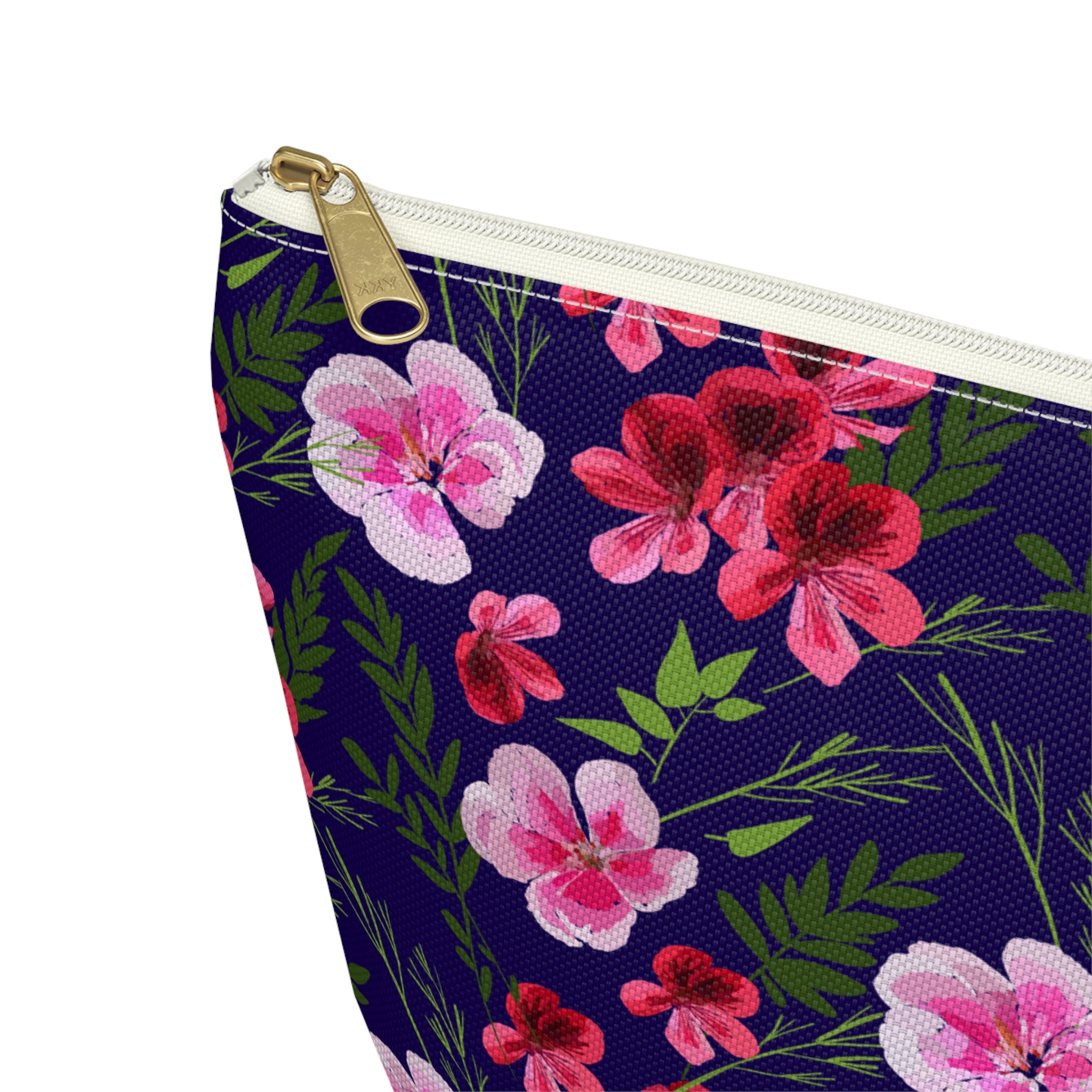 Painted Floral Arrangement Cosmetic Bag