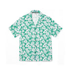 Seafoam Hibiscus Floral Hawaiian Shirt