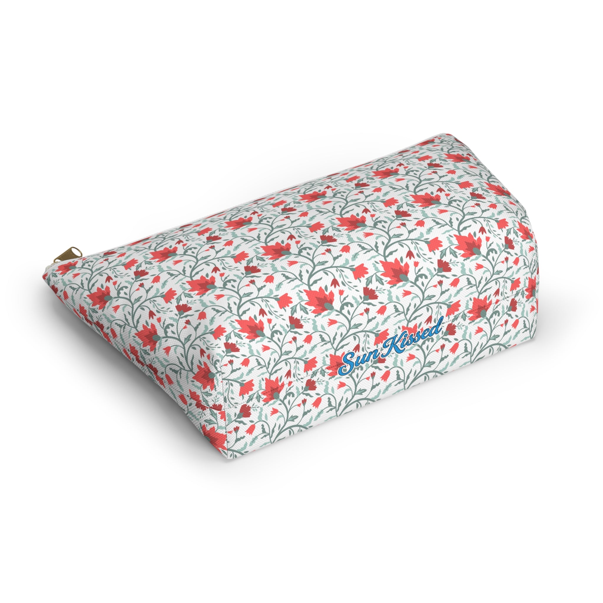 Flowering Vines Floral Cosmetic Bag