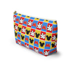 Checkerboard Mickey Hands Cosmetic Bag