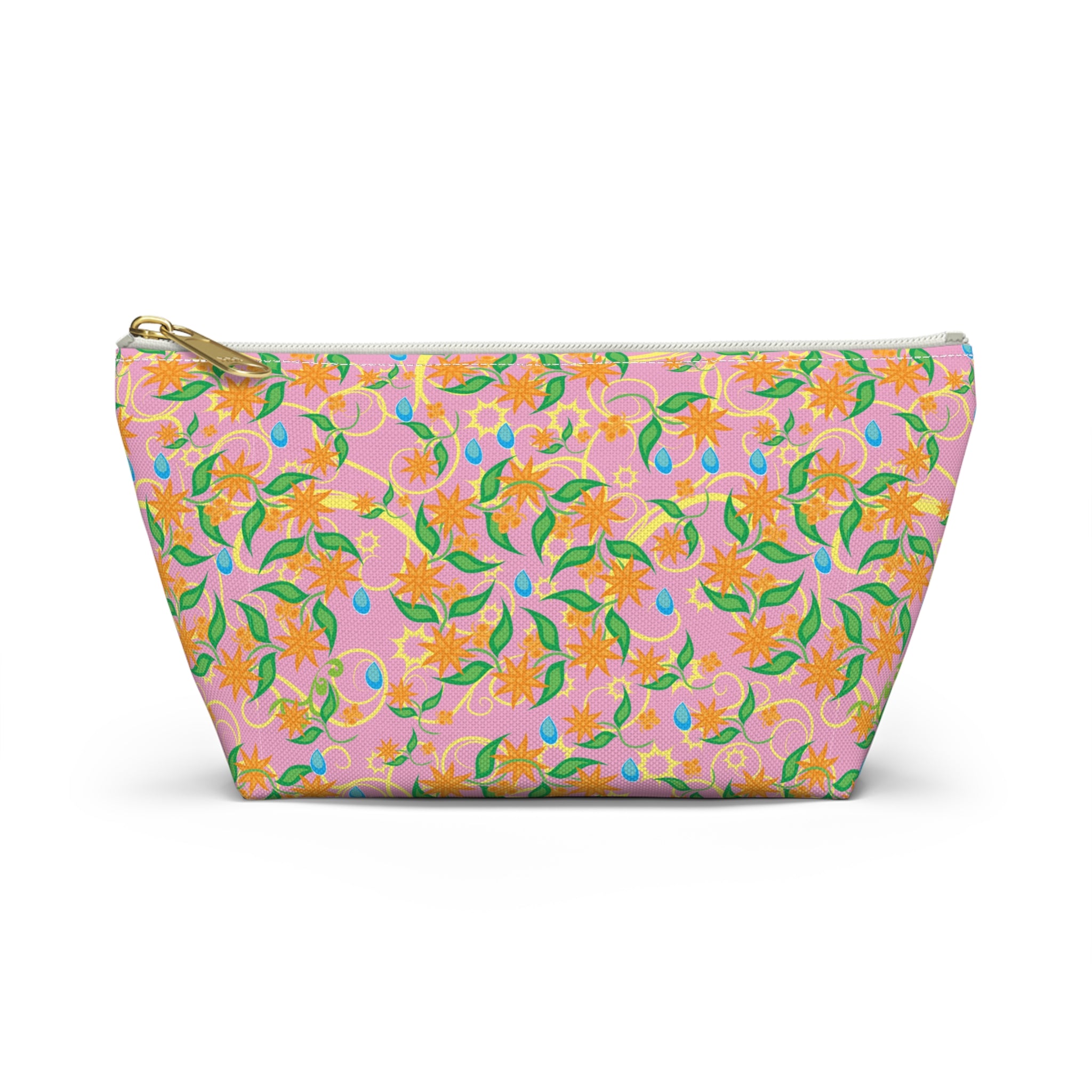 Blooming Floral Pinwheels Cosmetic Bag