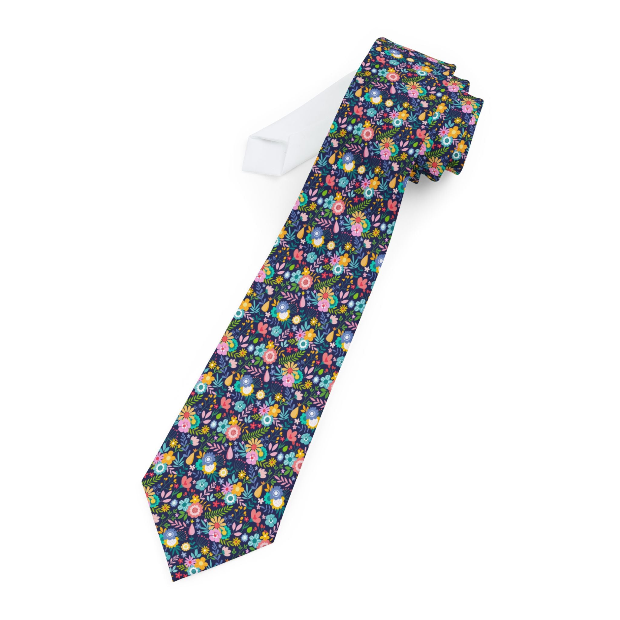 Floral Night Bouquet Mens Necktie