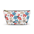 Floating Blooms Floral Cosmetic Bag