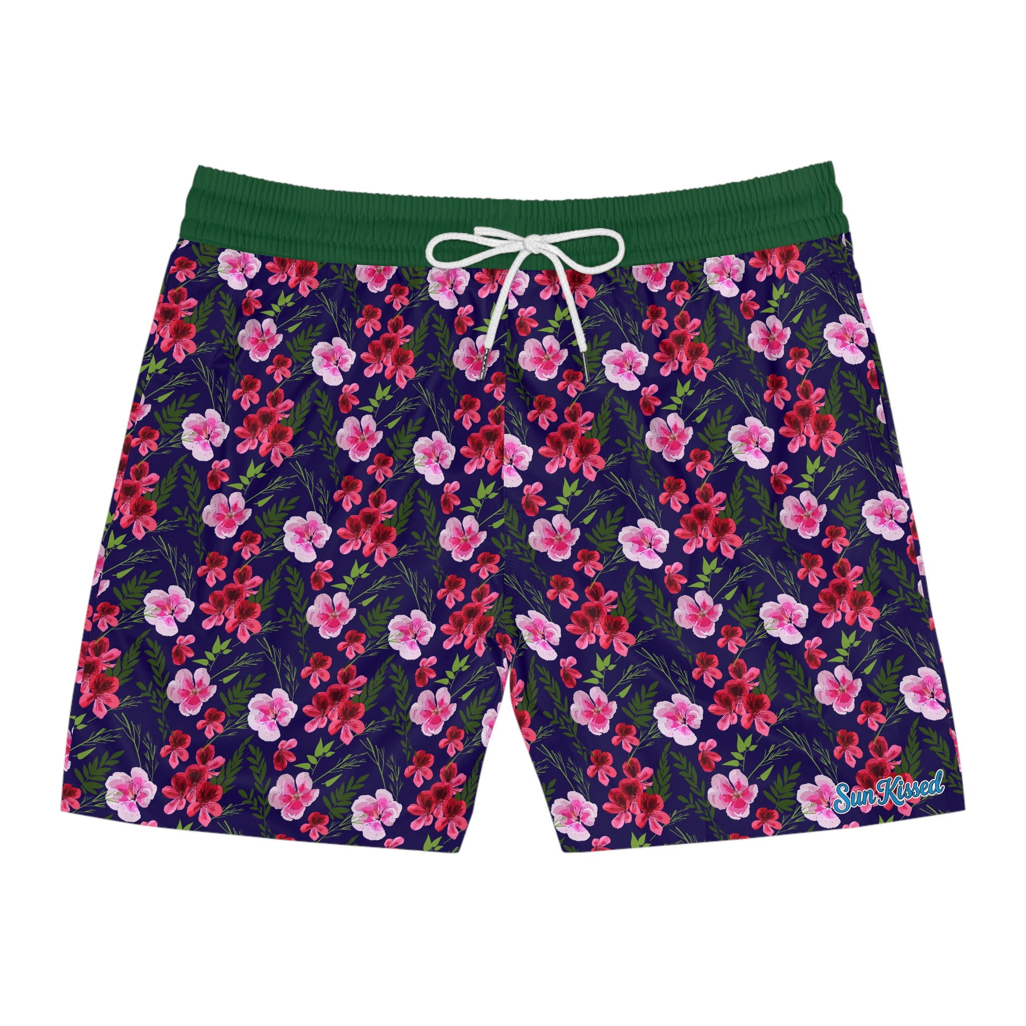 Painted Floral Arrangement Swim Trunks