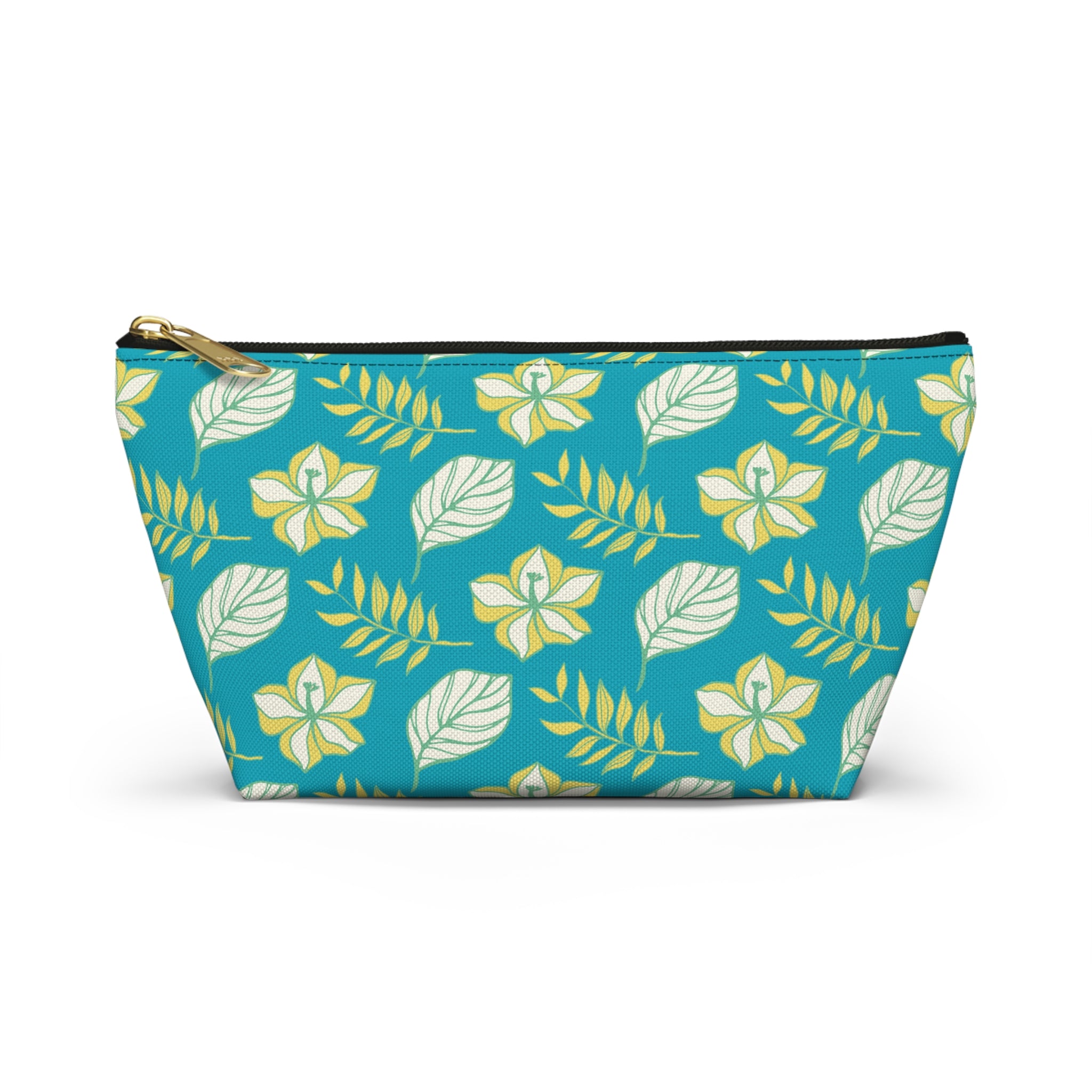 Tropical Island Leaves Cosmetic Bag