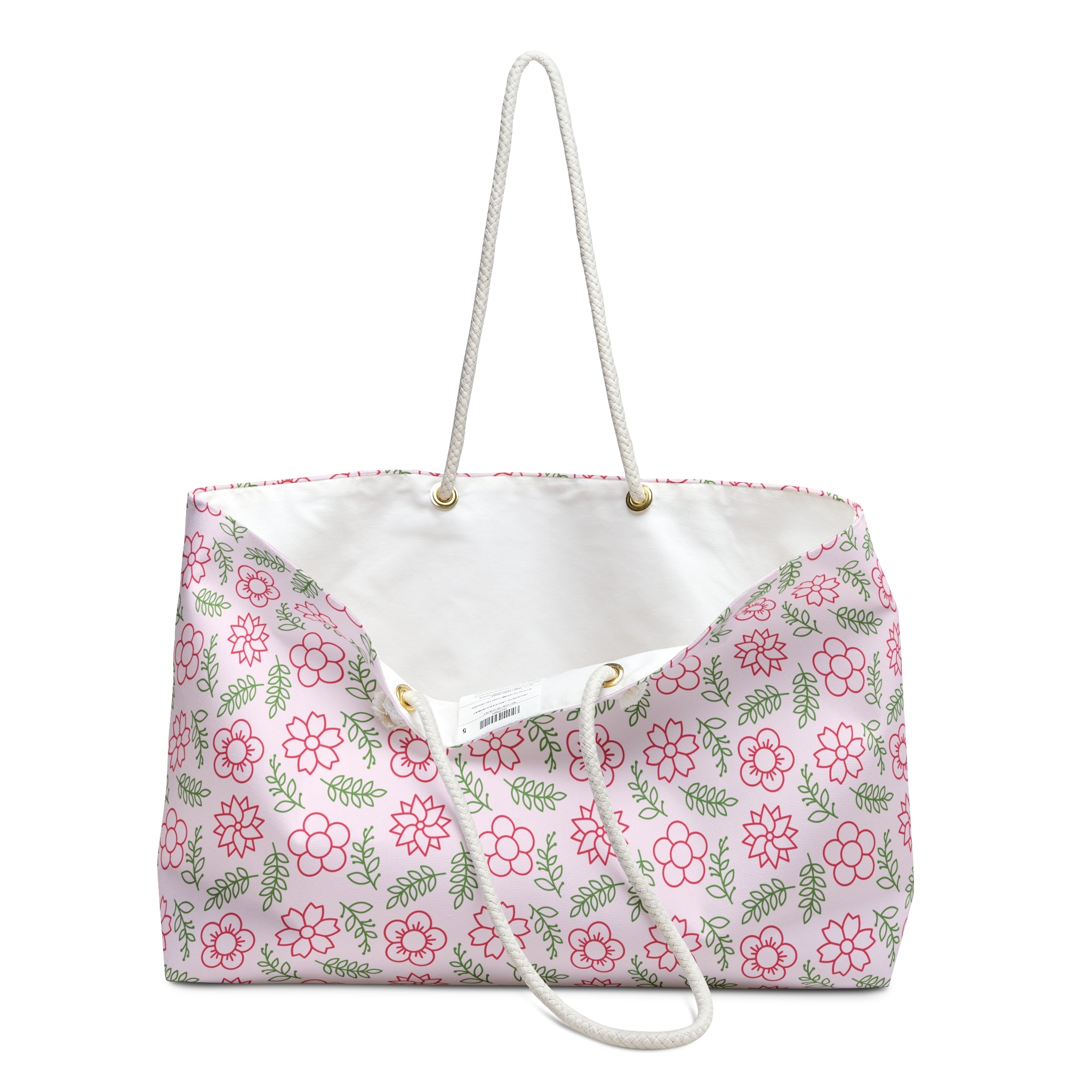 Spring Silhouette Floral Weekender Bag