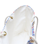 Blue Watercolor Floral Weekender Bag