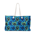 Black Light Hibiscus Weekender Bag