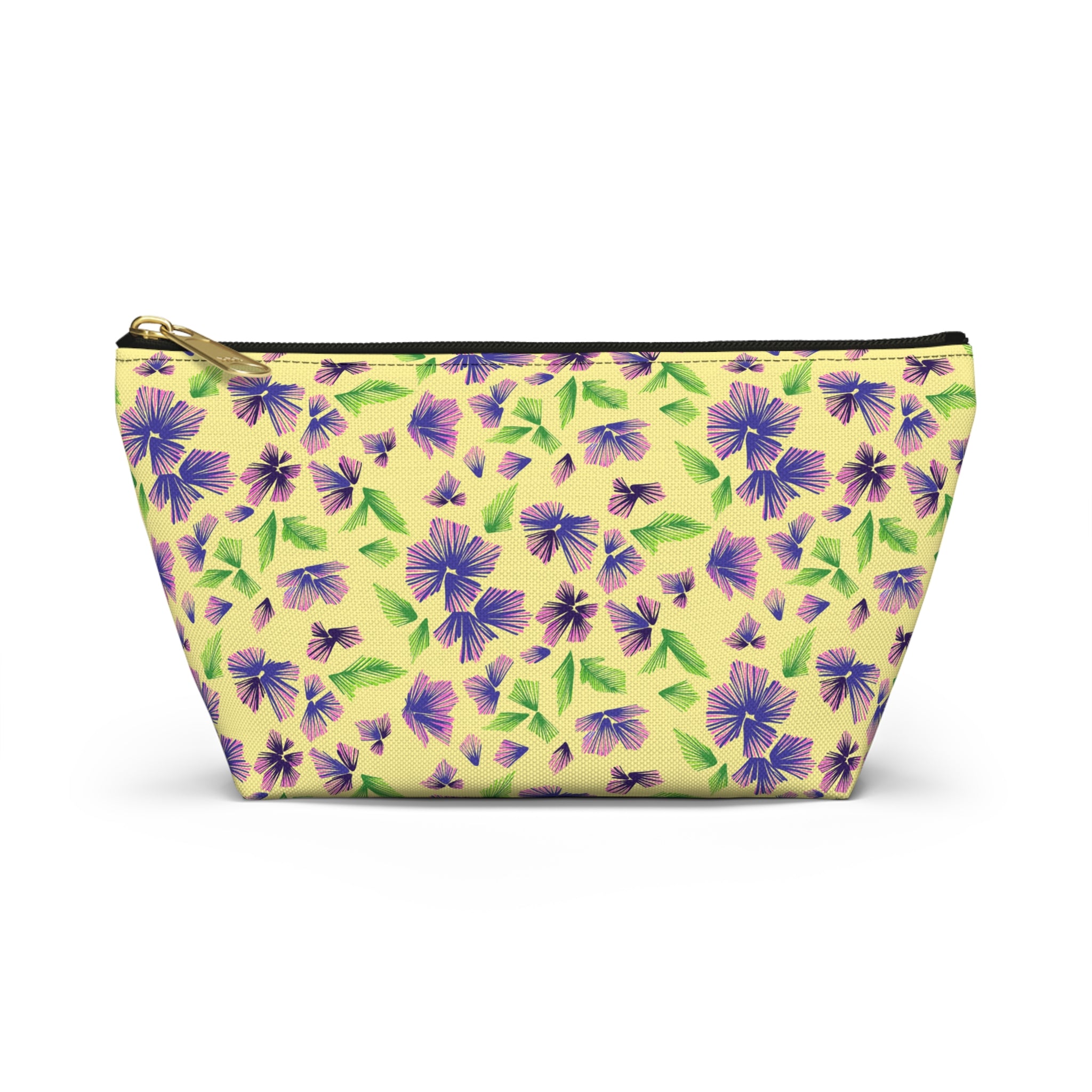 Fanning Purple Flora Cosmetic Bag