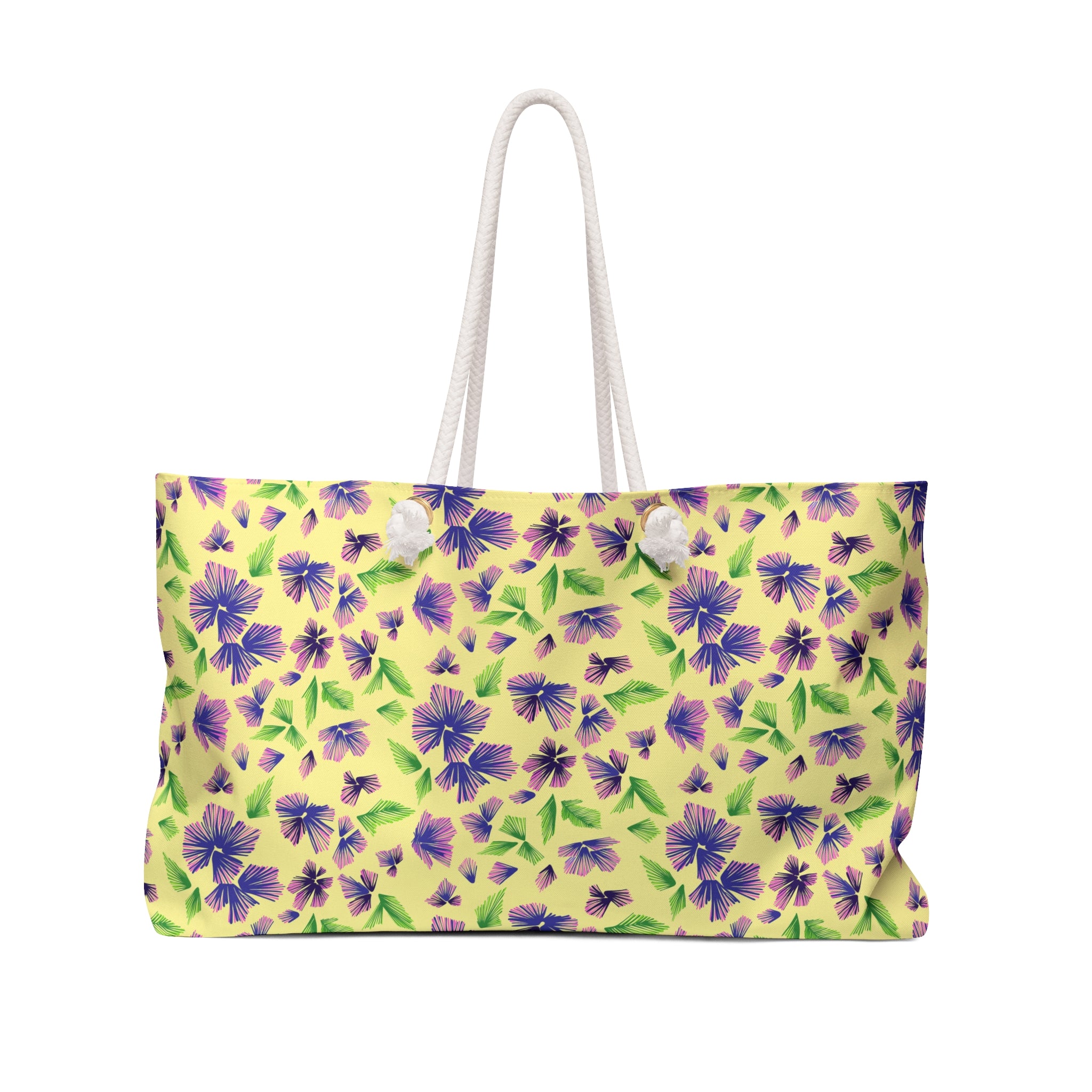 Fanning Purple Flora Weekender Bag