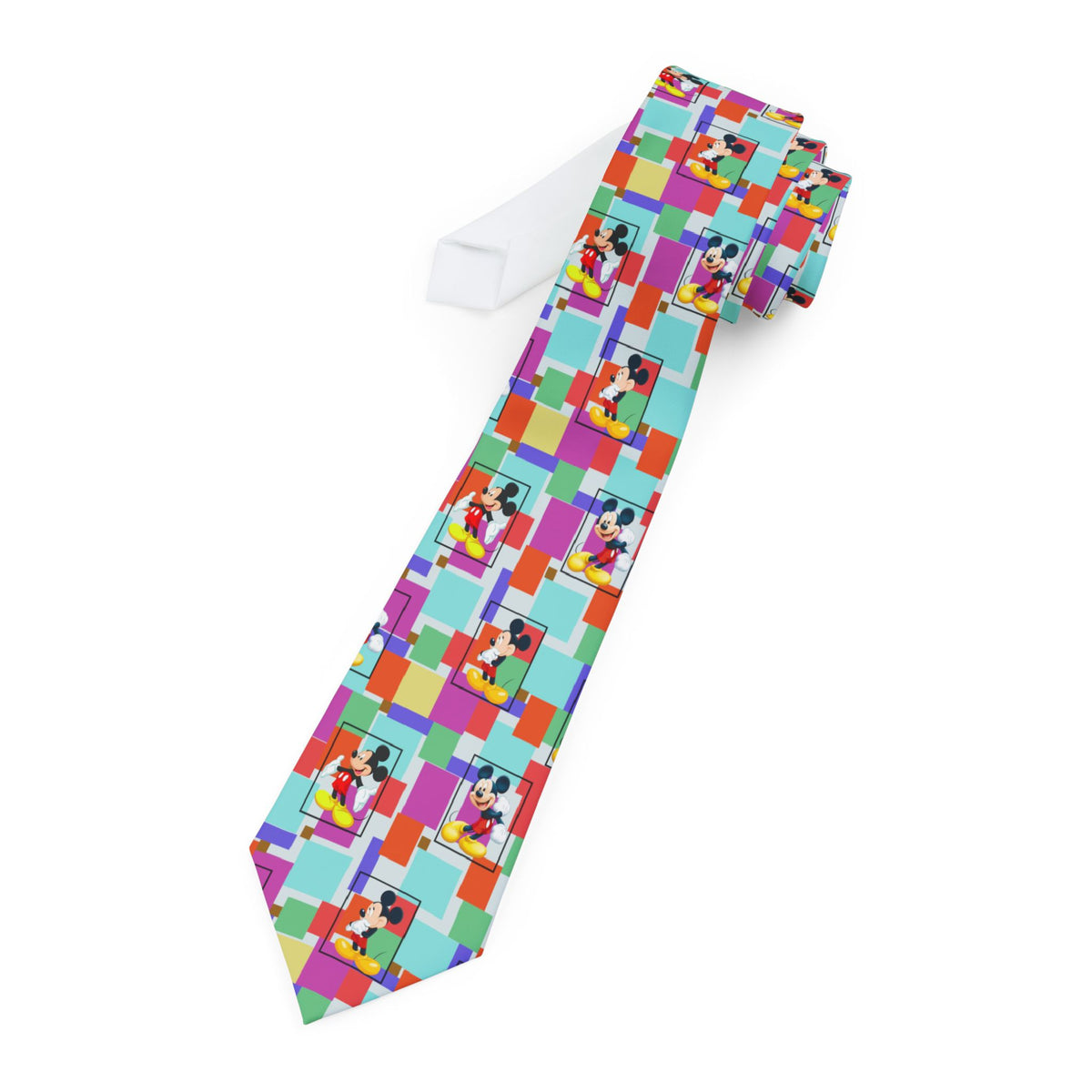 Colorblock Mickey Mens Neckties