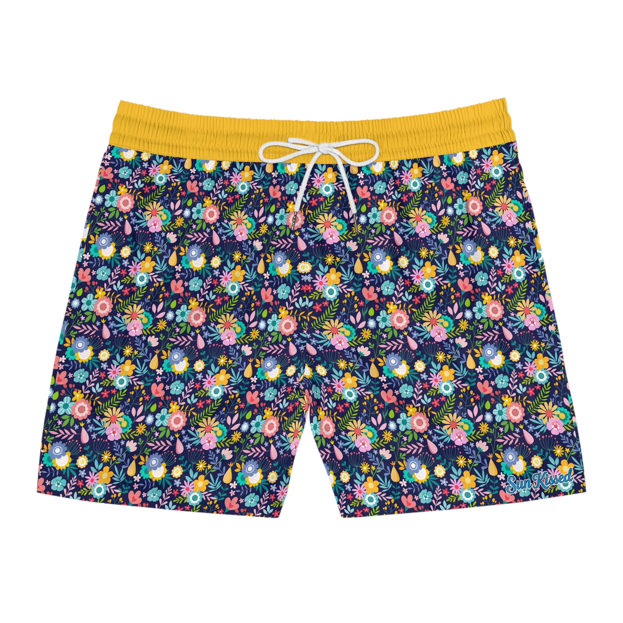 Floral Night Bouquet Swim Trunks