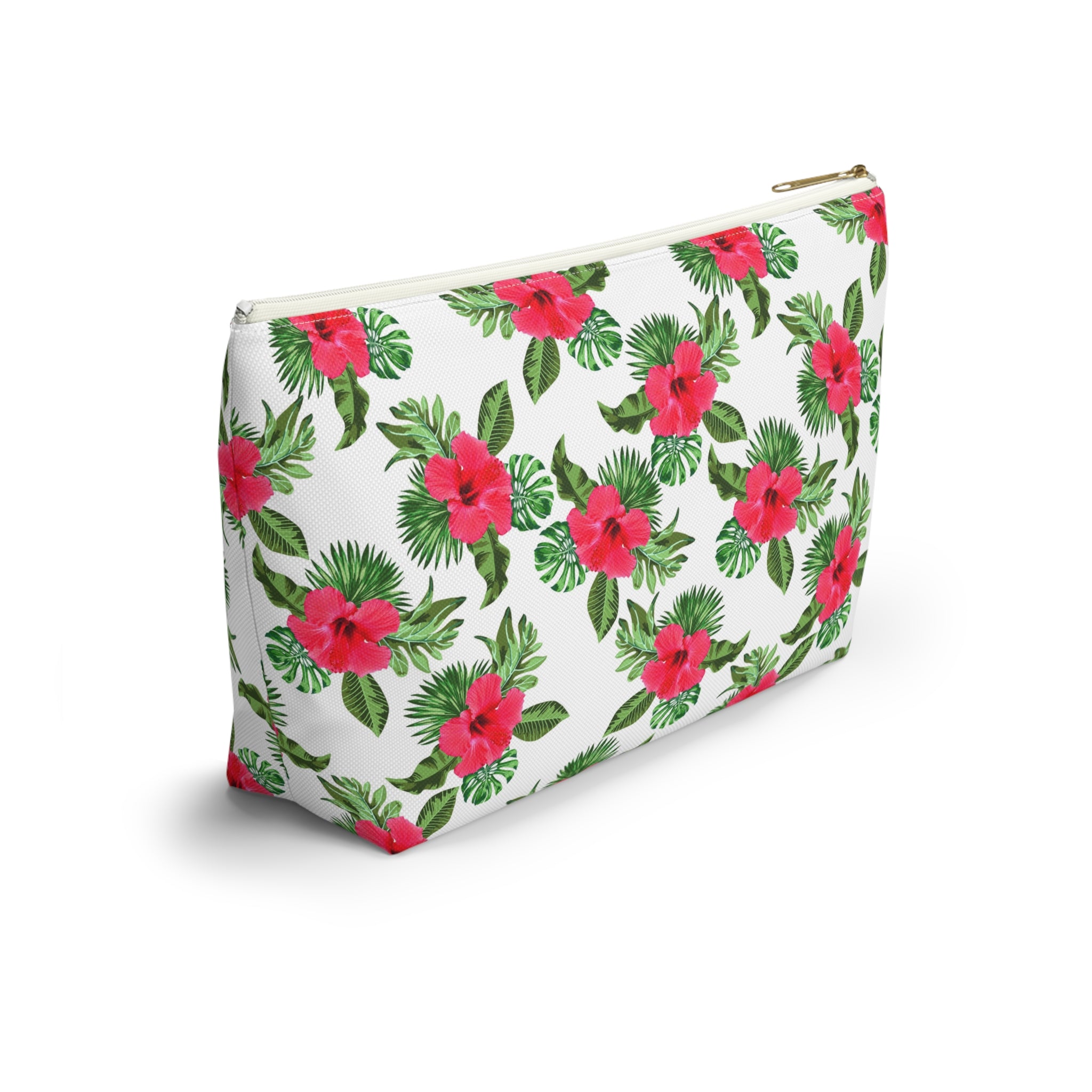 Red Hibiscus Island Cosmetic Bag
