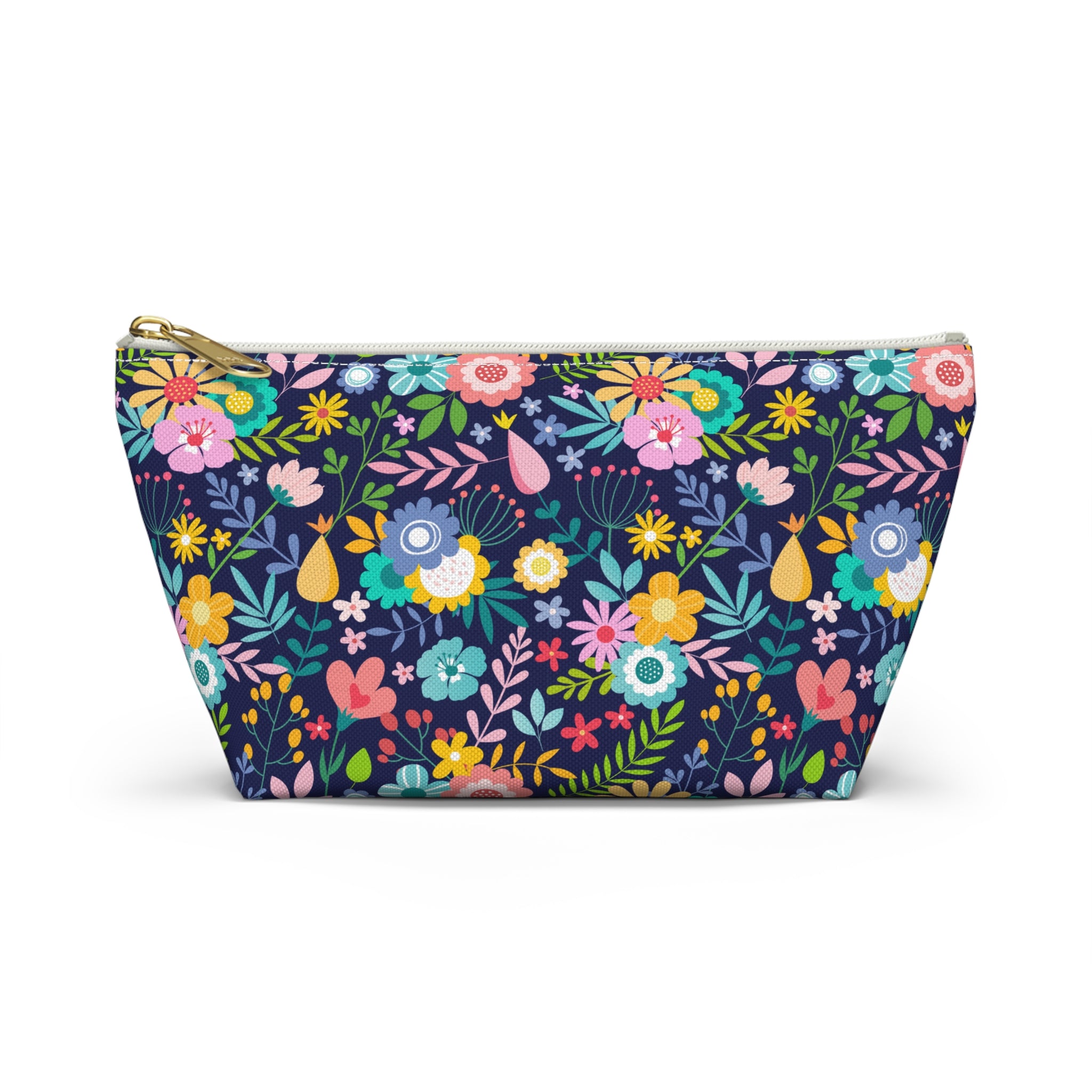 Floral Night Bouquet Cosmetic Bag