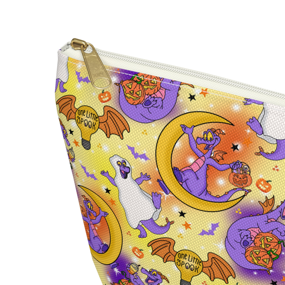 Figment on the Moon Yellow Cosmetic Bag