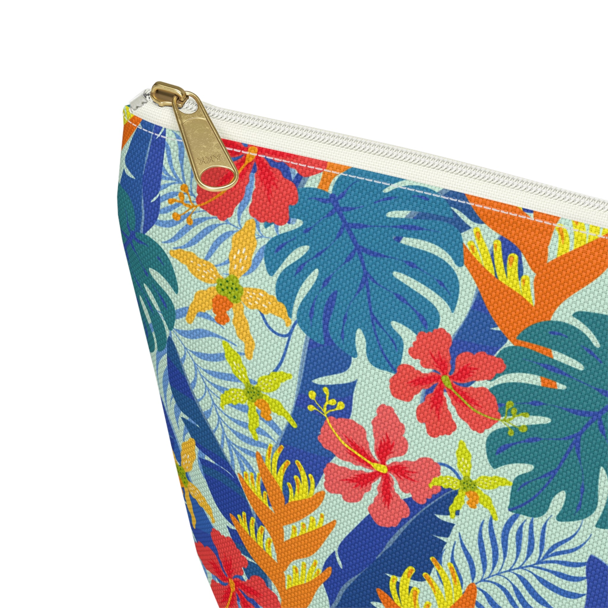 Tropical Beach Flowers Cosmetic Bag