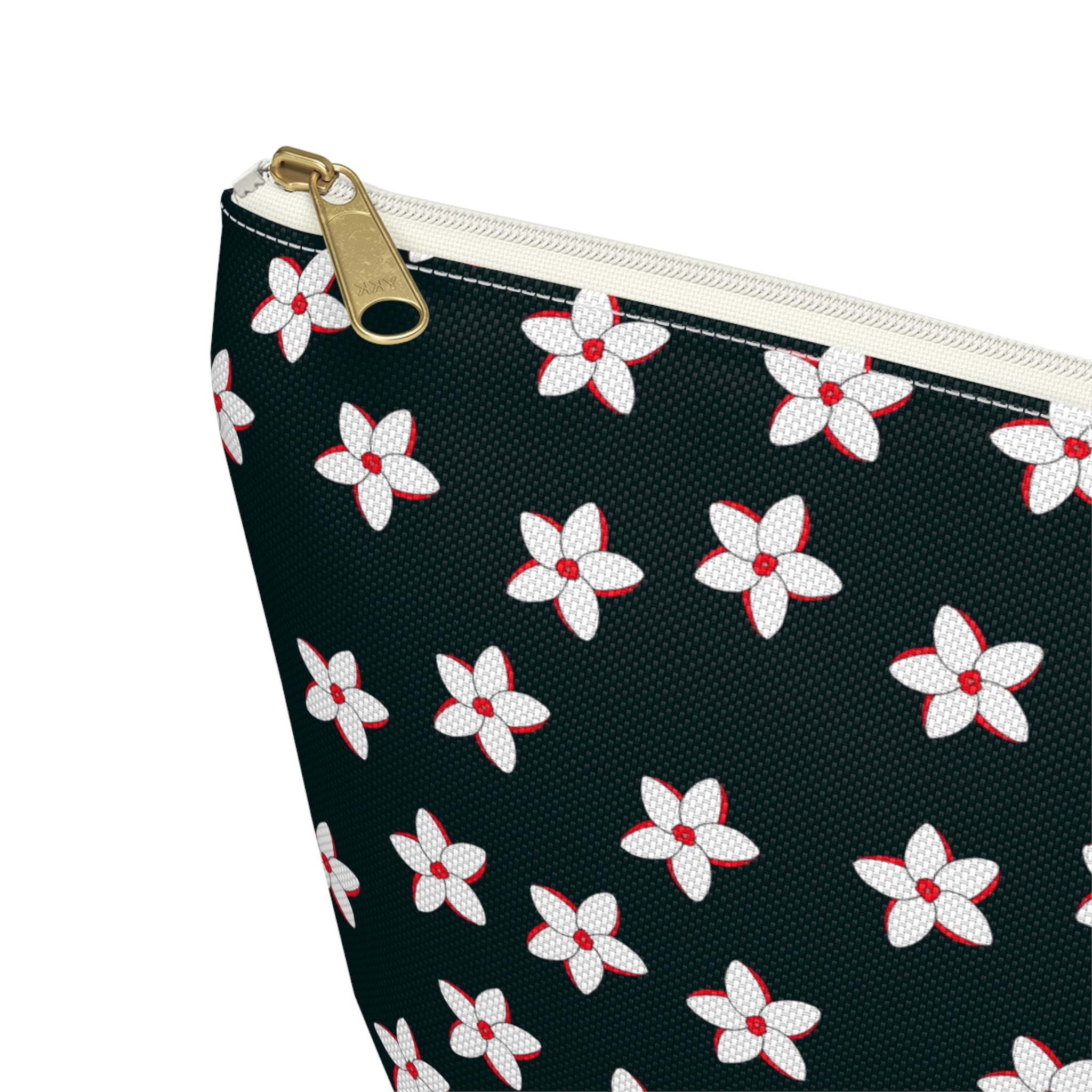 Flowering Daisies Floral Cosmetic Bag