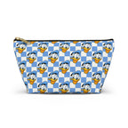 Blue Checkerboard Donald Cosmetic Bag
