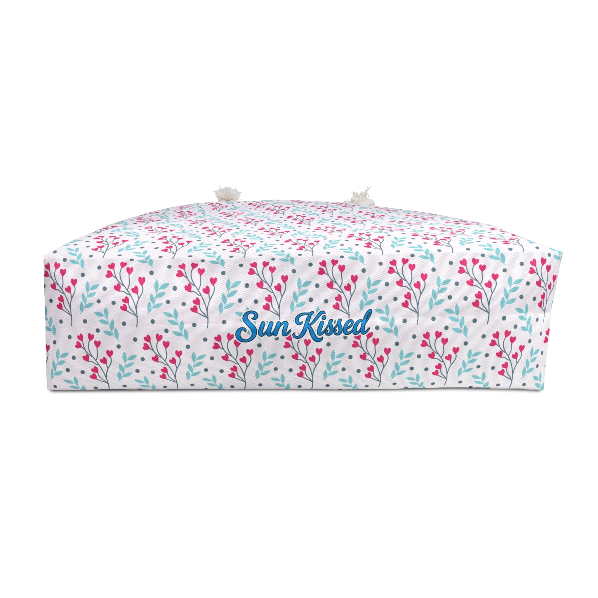 Tropical Flower Hearts Weekender Bag